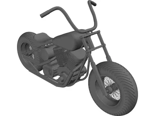 Turk Motorcycle 3D Model preview