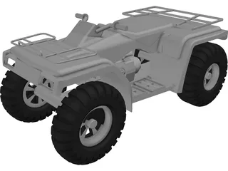 Honda Rancher 3D Model preview