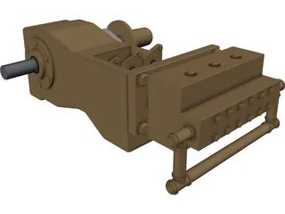 High Pressure Waterblasting Pump 3D Model preview