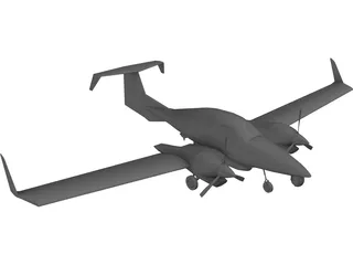 Diamond DA42 Twin Star 3D Model preview