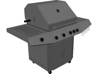 BBQ Grill 3D Model preview