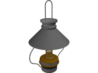 Kitchen Hanging Lamp 3D Model preview
