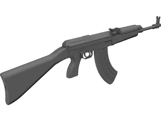 VZ58 Automatic Gun 3D Model preview