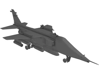 Jaguar GR1 3D Model preview