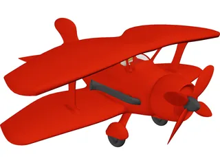 Toy Airplane 3D Model preview