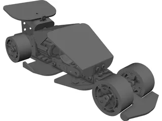Controlled Car 3D Model preview