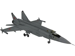 MiG-31A Foxhound 3D Model preview