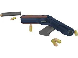 M1911 Load Out 3D Model preview