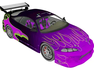 Mitsubishi Eclipse [Tuned] 3D Model preview