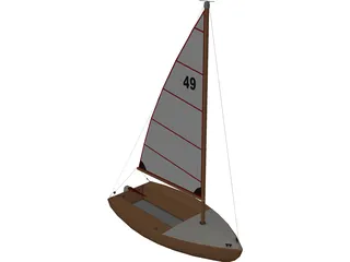 Boat Small 3D Model preview