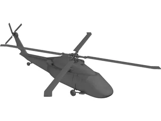 Sikorsky UH-60 Black Hawk 3D Model preview