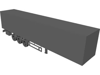 Trailer 3D Model preview