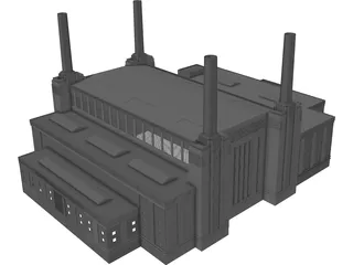 Battersea Power Station 3D Model preview