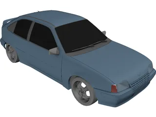 Opel Kadett E (1984) 3D Model preview