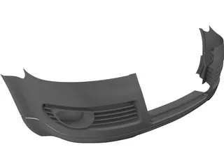 Body Bumper Audi 3D Model preview