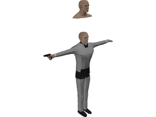 Daniel Craig James Bond Model 3D Model preview