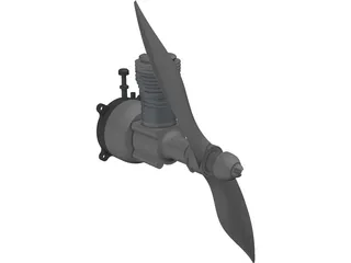 RC Cox 0.48 3D Model preview