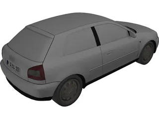 Audi A3 3D Model preview