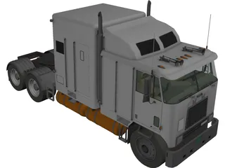 International 9600 Cabover 3D Model preview