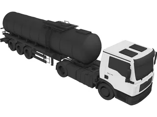Man Truck 3D Model preview