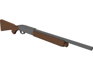 Remington 11-87 Police 3D Model preview