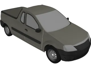 Renault/Dacia Pick-Up 3D Model preview