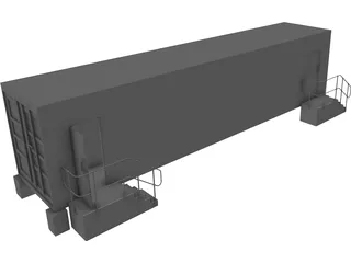 Shipping Container 40 foot 3D Model preview