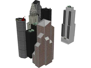 Buildings 3D Model preview