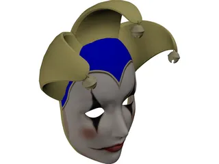Jolly Mask 3D Model preview