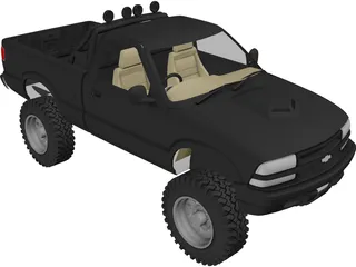 Chevrolet S-10 Pickup [Lifted] 3D Model preview