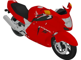 Honda CBR1100XX 3D Model preview