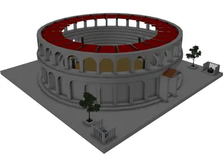 Provincial Ancient Arena 3D Model preview