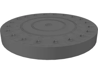 Darts Board 3D Model preview