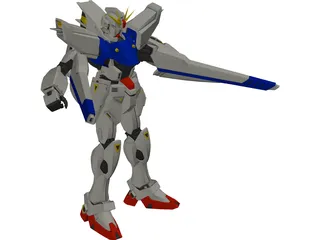 Gundam F91 3D Model preview