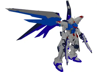Gundam Freedom 3D Model preview