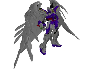 Gundam Wing Zero 3D Model preview