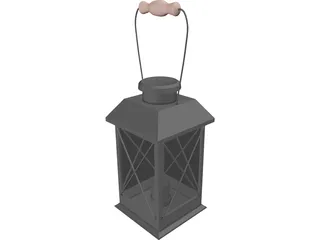 Colonial American Lantern 3D Model preview