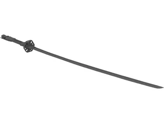 Katana Sculpted 3D Model preview
