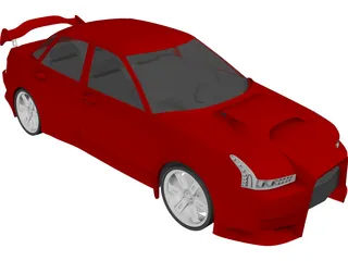 VAZ 2110 Evolution Concept 3D Model preview