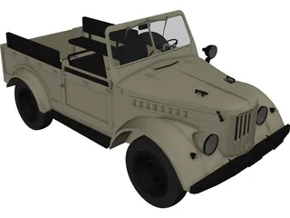 GAZ 69 3D Model preview