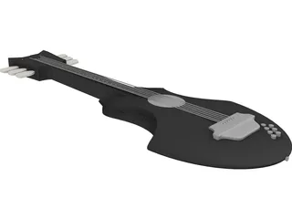 Guitar Fictional 3D Model preview