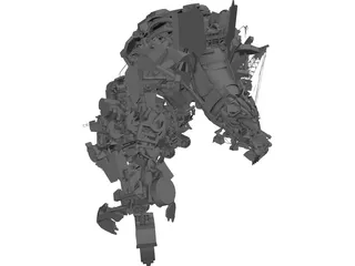 Transformers 2 Devastator 3D Model preview