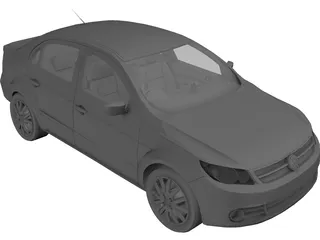 Volkswagen Voyage Comfortline 3D Model preview