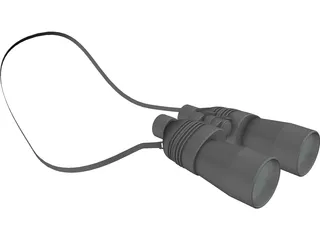 Binoculars 3D Model preview