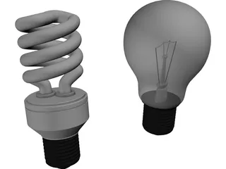 Light Bulbs 3D Model preview