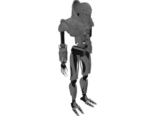 Vipers Battlestar Armored Robot 3D Model preview