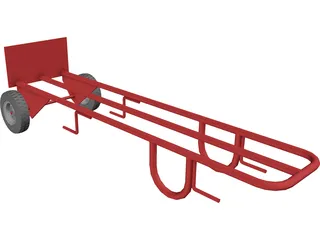 Hand Truck 3D Model preview