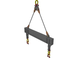 Spreader Beam 3D Model preview