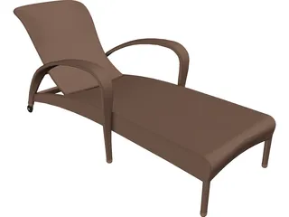 Garden Chair 3D Model preview