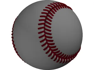 Baseball 3D Model preview
